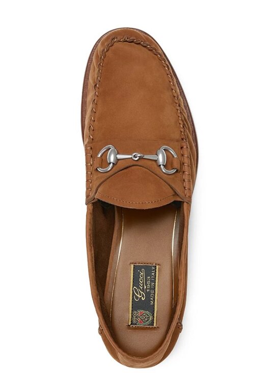 Gucci Men\'s Horsebit Suede Moccasins Brown Loafers Size 10 $1050 main image 14